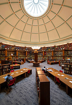 Interior of Central Library, St. George's Quarter, Liverpool, Merseyside, England, United Kingdom, Europe