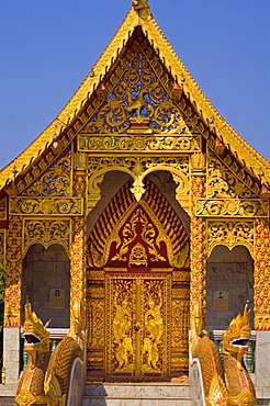 Wat Phan Tao, Chiang Mai, Chiang Mai Province, Thailand, Southeast Asia, Asia