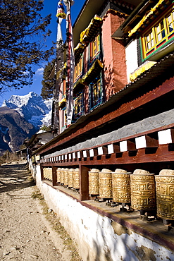 Namche Gompa (Monastery), Namche Bazaar, Solu Khumbu Region, Nepal, Himalayas, Asia