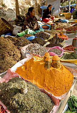 Market stall, Dakshinkali Shrine, Kathmandu Valley, Nepal, Asia