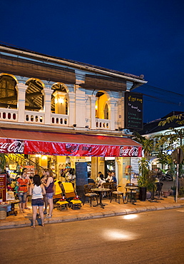 Le Grand Cafe, Siem Reap City, Cambodia, Indochina, Southeast Asia, Asia