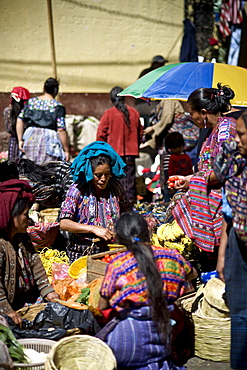 Market at Solola, Western Highlands, Guatemala, Central America