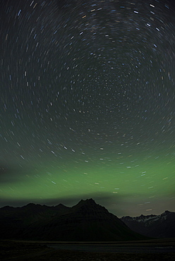 The Northern Lights, Jokulsarlon, South Iceland, Iceland, Polar Regions