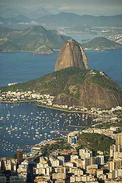 View from Cristo Redentor over Rio de Janeiro, Corcovado, Rio de Janeiro, Brazil, South America