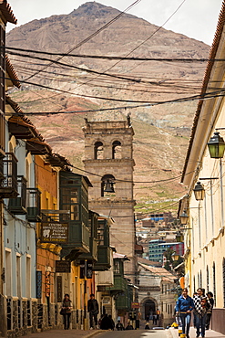 Street Scene, Potosi, UNESCO World Heritage Site, Southern Altiplano, Bolivia, South America