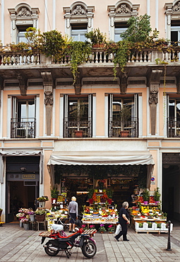 Facade of Grocery store, Milan, Lombardy, Italy, Europe