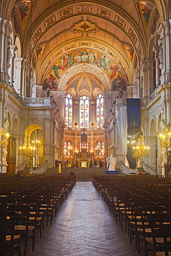 The interior of L'Eglise Saint Roch in Paris, France, Europe