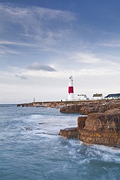 The lighthouse on Portland Bill, Isle of Portland, Jurassic Coast, UNESCO World Heritage Site, Dorset, England, United Kingdom, Europe