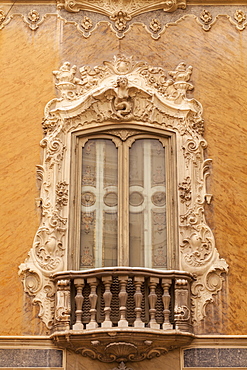 Rococo style architecture on the National Ceramics Museum in Valencia, Spain, Europe