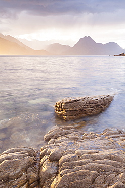 Loch Scavaig and the Cuillin Hills on the Isle of Skye, Inner Hebrides, Scotland, United Kingdom, Europe