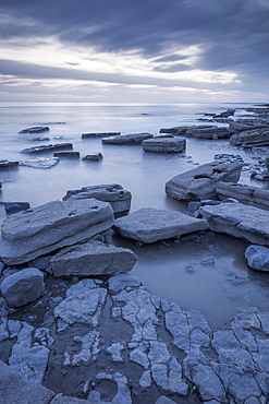 The end of the day at Dunraven Bay, Glamorgan Heritage Coastline, Glamorgan, Wales, United Kingdom, Europe