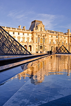 The Pyramid at the Louvre Museum, Paris, France, Europe