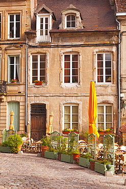 An old house and restaurant in Autun, Burgundy, France, Europe