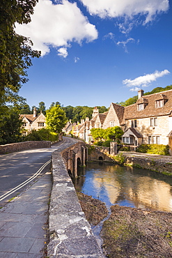 The pretty Cotswolds village of Castle Combe, north Wiltshire, England, United Kingdom, Europe