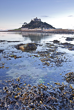 St. Michael's Mount near to Marazion at dawn, Cornwall, England, United Kingdom, Europe