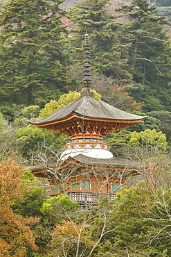 Tahoto Pagoda, Shinto shrine, Miyajima, Hiroshima Prefecture, Japan, Asia