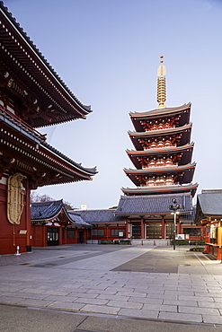 Senso-ji Temple, an ancient Buddhist temple in the Asakusa district, Tokyo, Japan, Asia