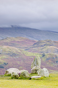 Castlerigg stone circle in the Lake District National Park, Cumbria, England, United Kingdom, Europe