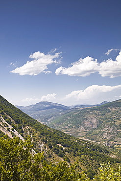 Looking towards the area of Montagne du Buc in Rhone-Alpes, France, Europe 