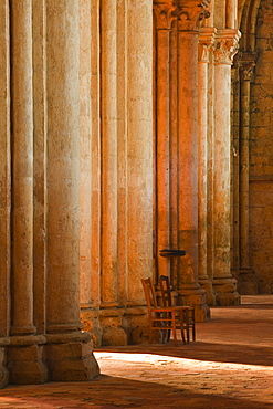 Solitude inside Saint Pierre church abbey in Chartres, Eure-et-Loir, Centre, France, Europe