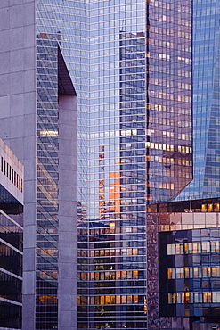 High rise office buildings in the La Defense district of Paris, France, Europe 