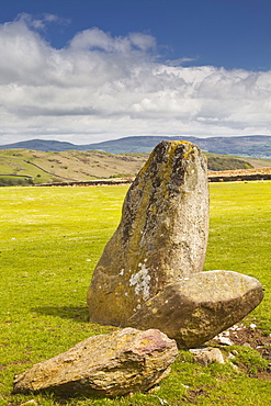 The Neolithic Swinside stone circle (Sunkenkirk stone circle), Lake District National Park, Cumbria, England, United Kingdom, Europe 