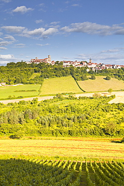 The Beaux Village de France of Vezelay in the Yonne area, Burgundy, France, Europe 