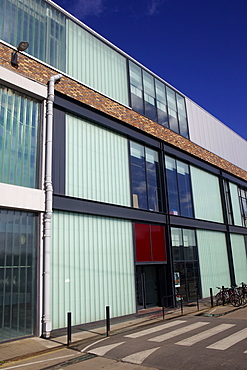 The back of M Shed Museum at Princes Wharf beside the floating harbour (Harbourside) in Bristol, England, United Kingdom, Europe