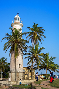 Galle Lighthouse in the historic Galle Fort, Sri Lanka, Asia