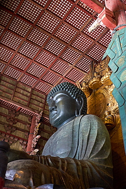 The Great Buddha Hall in the Todaiji Temple, UNESCO World Heritage Site, Nara, Honshu, Japan, Asia