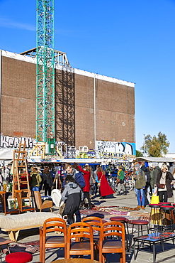 IJ Hallen monthly market at the NDSM in Amsterdam Noord, the biggest flea market in Europe, Amsterdam, North Holland, The Netherlands, Europe