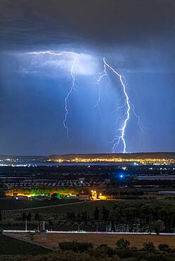 Thunderstorm over the Etang de Berre, Bouches-du-Rh?ne, France