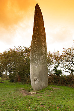 The Kerloas Menhir, near Plouarzel , Bretagne, France