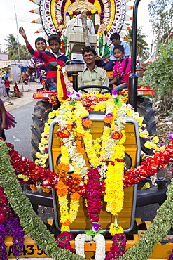 A traditional Hindu village festival near Bangalore, Karnataka, India.