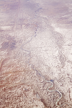 Outer Mongolia from the air, Mongolia, Central Asia, Asia