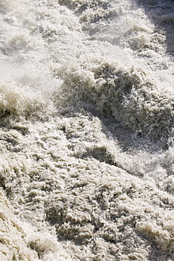 Meltwater from the Russell Glacier that drains the Greenland Ice Sheet 26 km inland from Kangerlussuaq, Greenland, Polar Regions