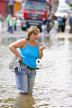 Unprecedented floods in 2007, Bentley, South Yorkshire, England, United Kingdom, Europe