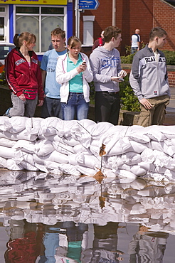 Unprecedented floods in 2007, Bentley, South Yorkshire, England, United Kingdom, Europe