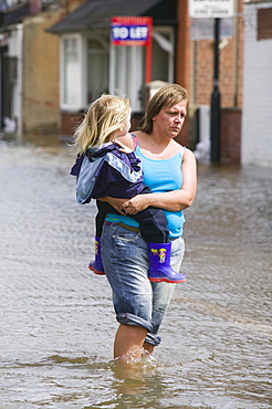 Unprecedented floods in 2007, Bentley, South Yorkshire, England, United Kingdom, Europe