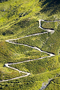 Mountain path up to the Col du Balme above Chamonix, Haute Savoie, France, Europe