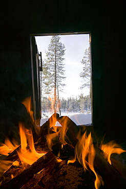 Winter in Saariselka, Northern Finland, Scandinavia, Europe