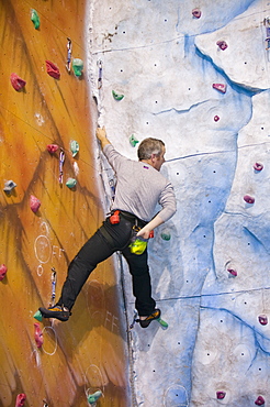 The ice factor climbing wall in Kinlochleven, Scotland, United Kingdom, Europe