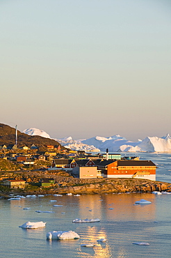 Colourful houses in Ilulissat on Greenland, Polar Regions