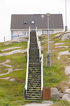 A house in Ilulissat on Greenland, Polar Regions