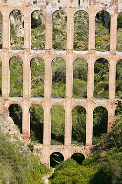 The Romanesque aqueduct at Nerja, Andalucia, Southern Spain, Europe