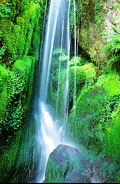 A waterfall in the Lake District, Cumbria, England, United Kingdom, Europe