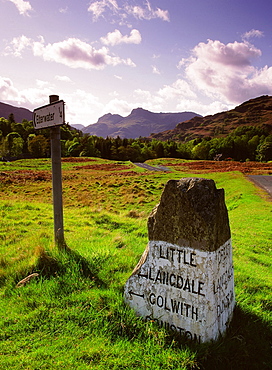 The Langdale Pikes in the Lake District National Park, Cumbria, England, United Kingdom, Europe