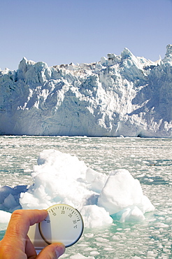 The snout of the Eqip Sermia glacier at Camp Victor north of Ilulissat on Greenland's west coast, Polar Regions