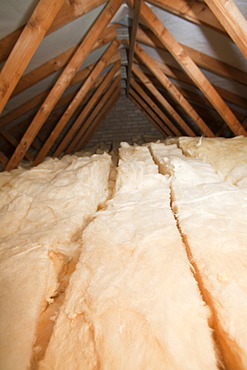 Insulation in a house loft or roof space