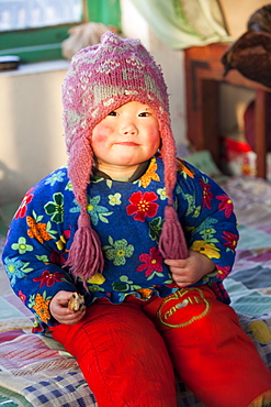 Young Chinese girl in Heilongjiang province, Northern China, Asia